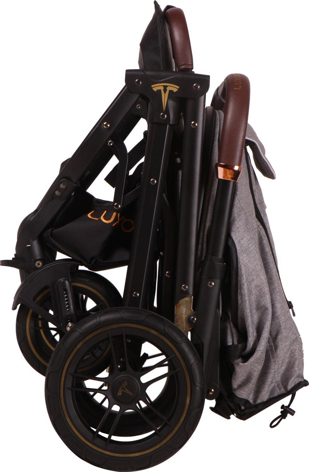 Прогулочная коляска luxmom 609 Серый текстиль