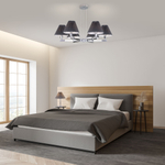 Подвесная люстра 60136/6 хром/графит