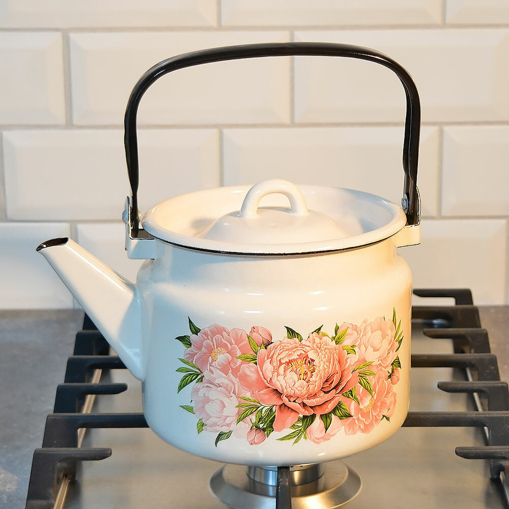 Чайник 2л "Букет пионов"