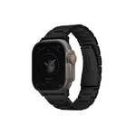 Стальной блочный браслет Uniq Osta для Apple Watch 44, 45, 46 мм и Ultra 2–3 Браслет из нержавеющей стали марки AISI 304 с раскладывающейся застёжкой. На запястье обхватом 120–220 мм