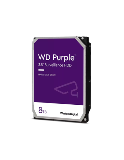 Western Digital Purple HDD 3.5" SATA 8Tb, 5640RPM, 256MB buffer (DV&NVR), WD85PURZ, 1 year