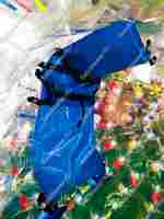 Светящийся зорб «Neo» ТПУ, диаметр 2,2 м, с усиленными сидениями