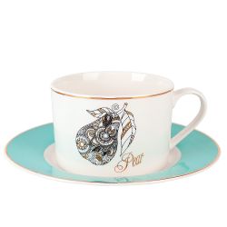 Набор чайный 4пр. " Apple&Pear" (2 персон) v=220мл (фарфор) (подарочная упаковка)