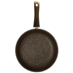 Сковорода 28*6,5см со съемной ручкой «Marble Induction» (кофейный мрамор) смки282а