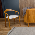 Стул из массива дуба дизайнерский Armonia С мягким элементом (ткань, иск.кожа)