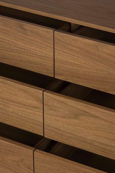 Комод Sherwood 124х92 см, шпон ореха