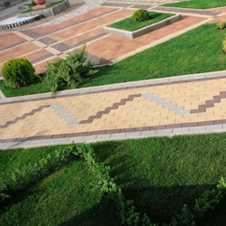 Тротуарная плитка ПРЯМОУГОЛЬНИК 200x100 мм - Стандарт Серый