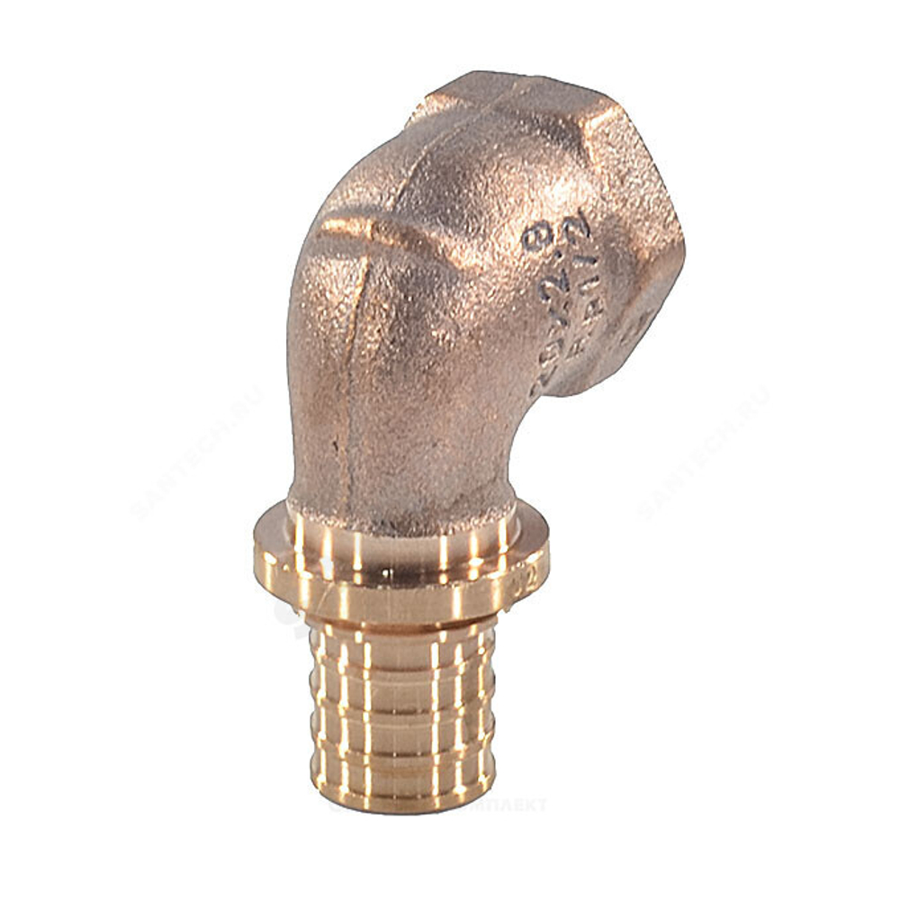 Угольник для PE-X труб аксиальный бронза Дн 20х3/4" ВР RAUTITAN RX+ Rehau 14563561001 (13660971001)