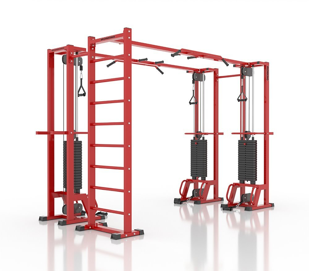 Три рамы и шведская стенка IK41 черный