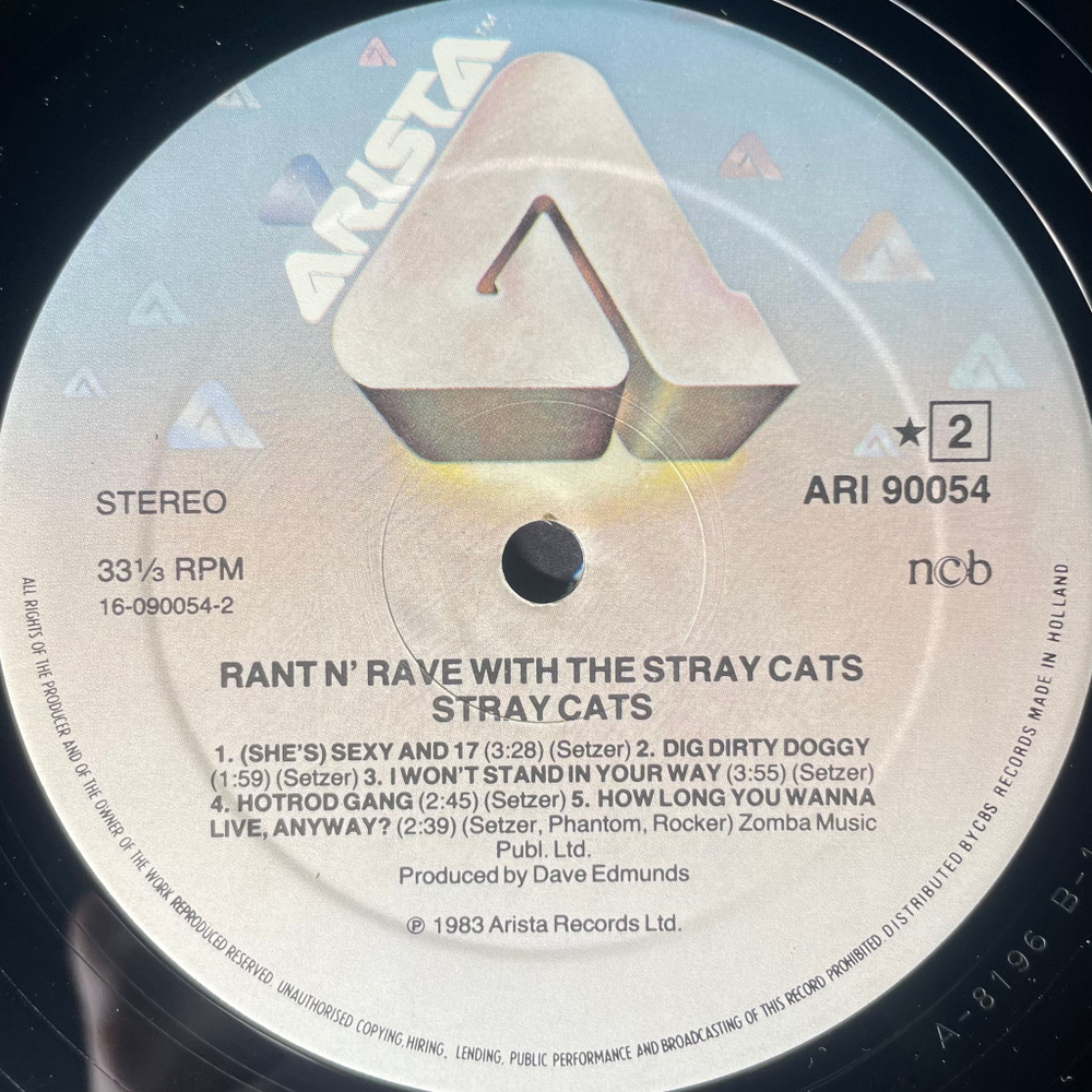Stray Cats - Rant N' Rave (Скандинавия 1983г.)
