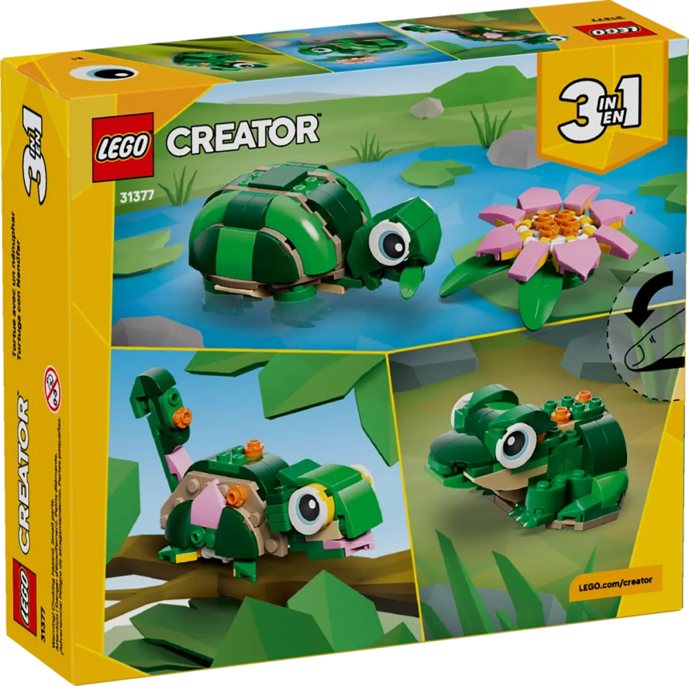 Конструктор LEGO Creator 3in1 31377 Turtle with a Water Lily Flower