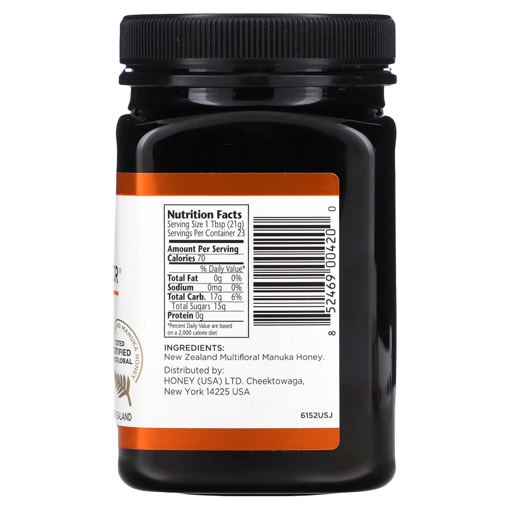Manuka Doctor, Многоцветковый мед манука, MGO 45+, 500 г (1,1 фунта)