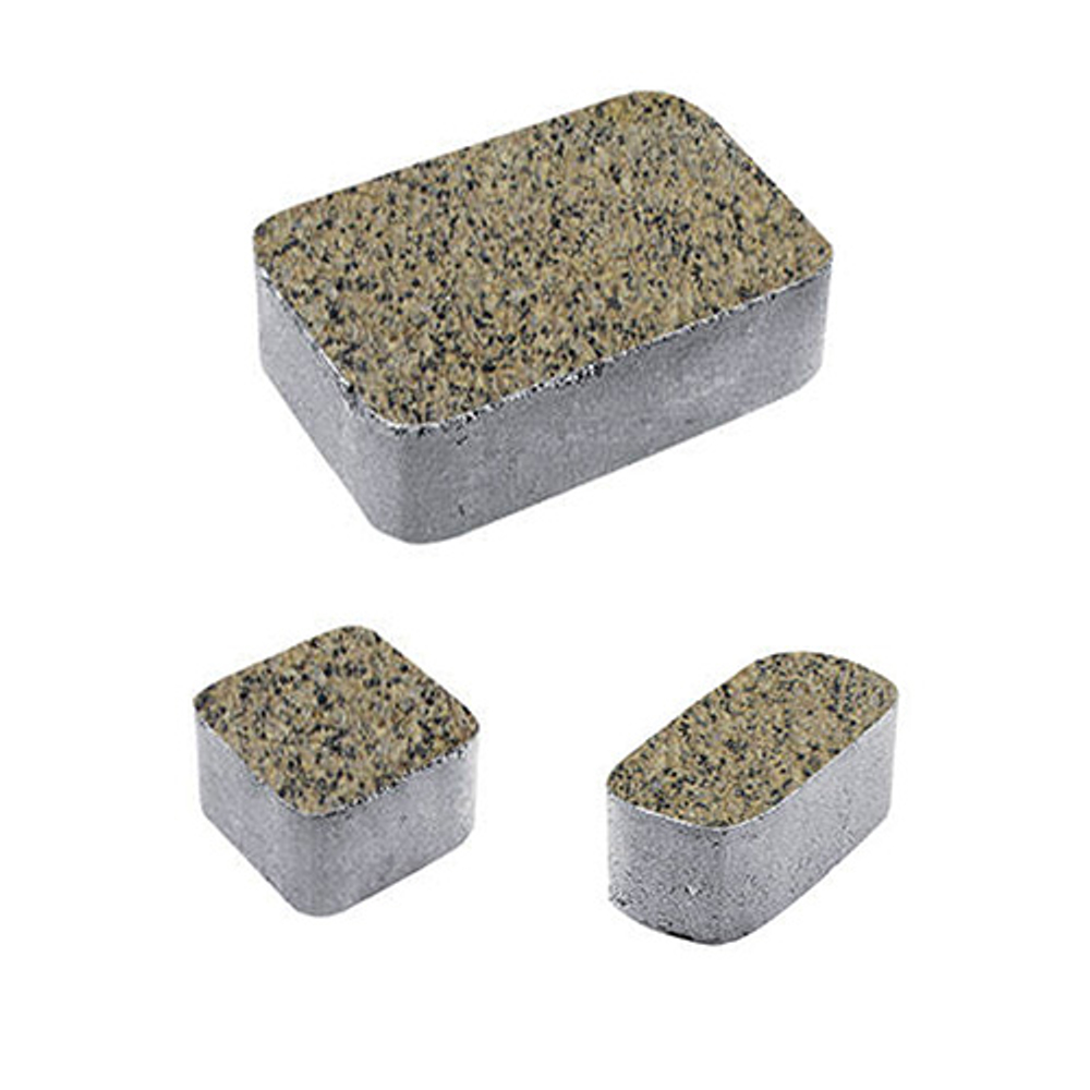 Тротуарная плитка КЛАССИКО - Гранит+ Желтый с черным, комплект из 3 видов плит