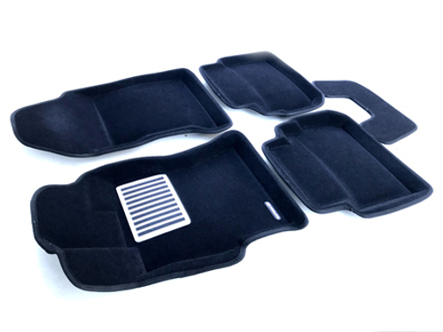 Коврики салона для SUBARU XV (2018-) Euromat 3D Lux черные. Арт. EM3D-004705