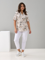 Блузка БЛ-122/кремовый-эскиз