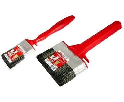 Кисть плоская "Водные краски", 120 х 25мм, в/в 57мм, смешанная щетина