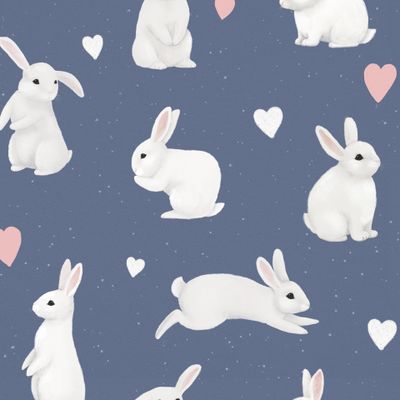 Белые зайчики