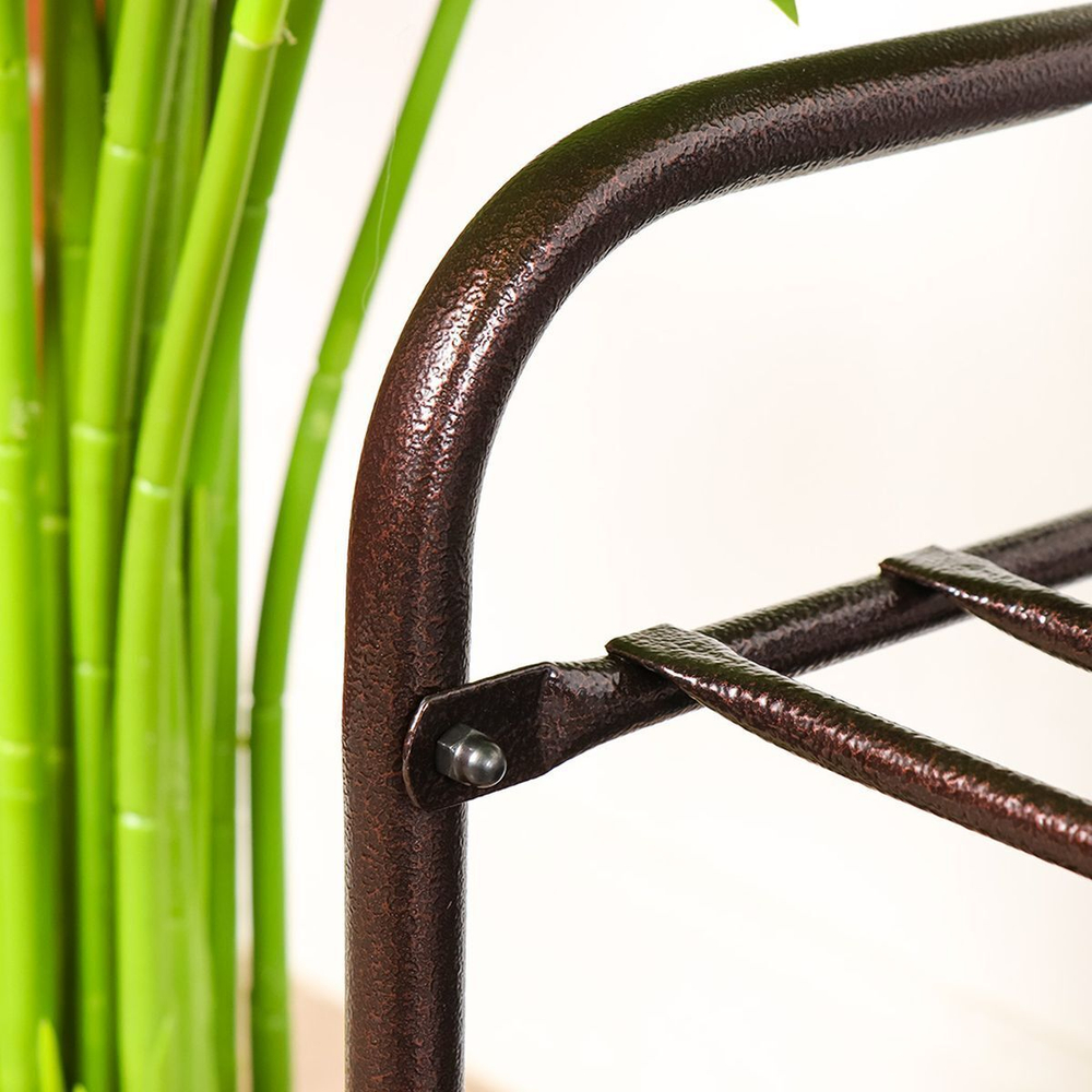 Полка для обуви, мет-л, 3 секц, 79х33х50 см, с сиден, медный антик, Nika, ЭТЛ3