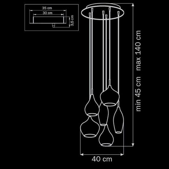 Подвесная люстра Lightstar Pentola 803061