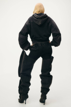 H&M - Glenn Martens Толстовка с капюшоном, темно-коричневый