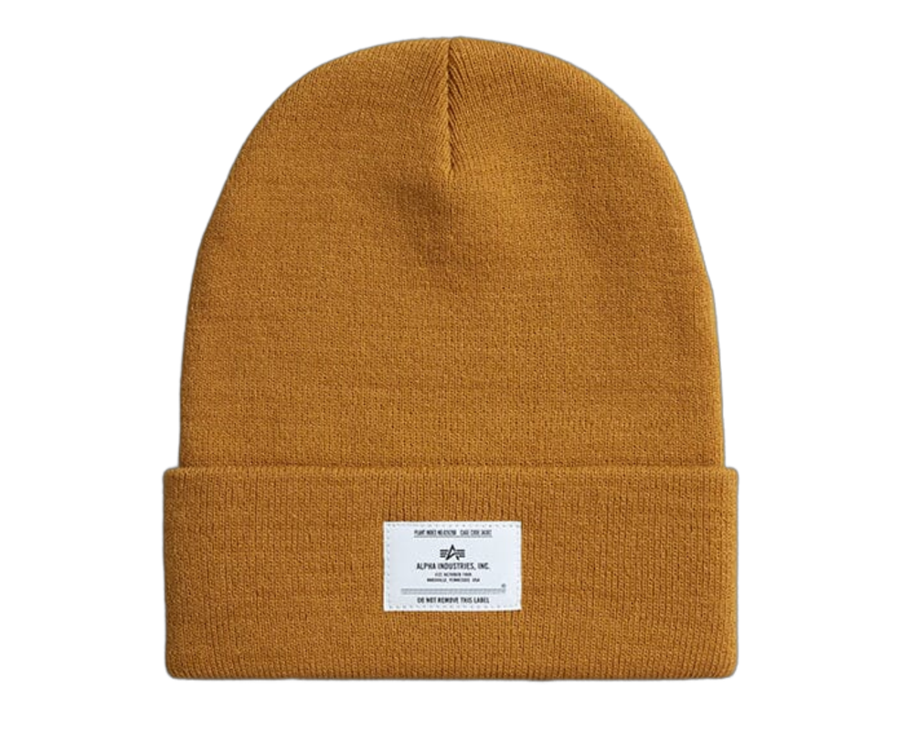 Шапка Alpha Industries Essential Beanie Светло-Коричневая