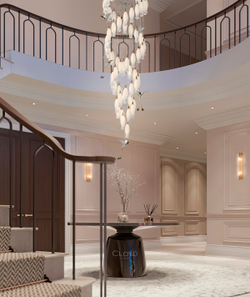 Люстра Cloyd ARGANA C60 / выс. 293 см- керамика, фарфор - белый (арт.10813)