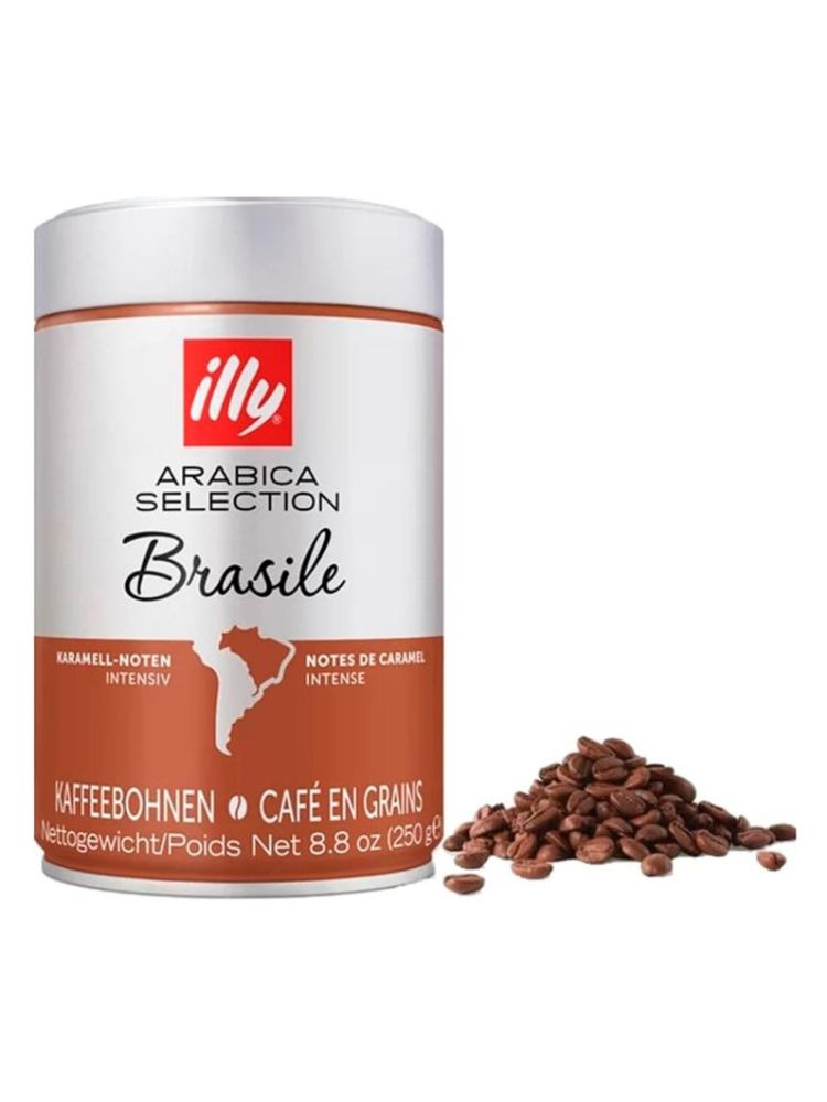 Кофе в зернах ILLY Бразилия 250 г, 4 шт