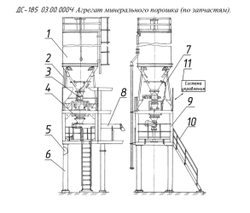 ДС-185 03.00.000Ч Агрегат минерального порошка