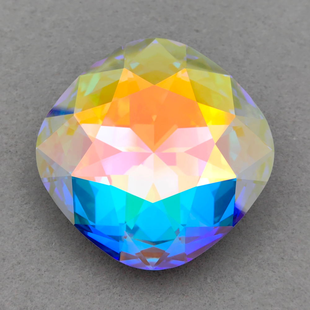 Swarovski 4487 Large Cushion Square FS, Crystal AB