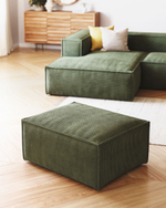 Пуф для ног Blok зеленый вельветовый 90 x 70 cm