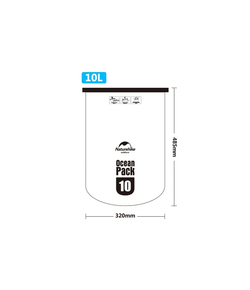 Гермомешок Naturehike Ocean Pack 10 л. (оранжевый)