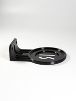 Настенный кронштейн-полка для Яндекс станций (Алиса) Лайт 2, черный, 3D печать, совместимость YNDX-00026