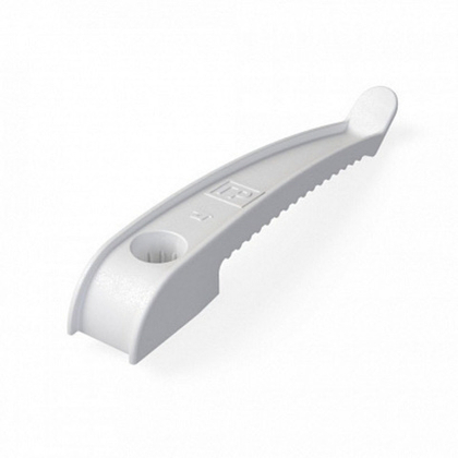 Держатель кабеля односторонний для прямого монтажа белый (20шт/уп) Промрукав PR13.0385