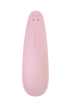 Вакуум-волновой бесконтактный стимулятор клитора Satisfyer Curvy 2+, силикон, розовый, 13,41 см.