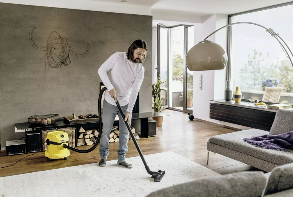 Пылесос Karcher WD 3 V-19/6/20 Home (YYY) *EU 1000Вт желтый/черный (1.628-120.0 )