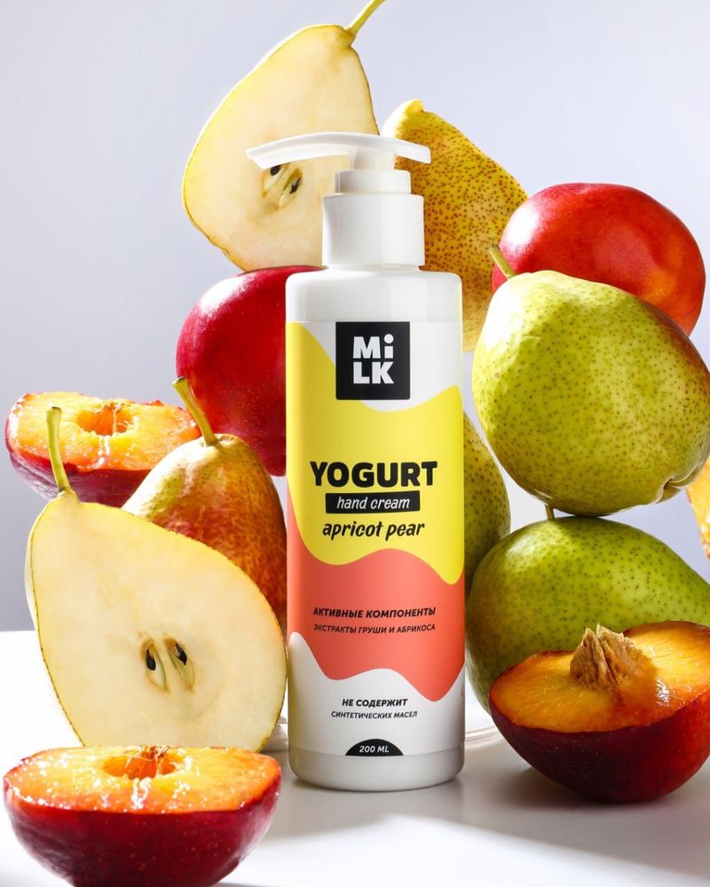 Йогурт для рук Milk Apricot Pear, 200 мл