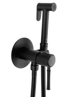 Смеситель с гигиеническим душем встраиваемый WONZON & WOGHAND TOR, Черный матовый (WW-88829073-MB)