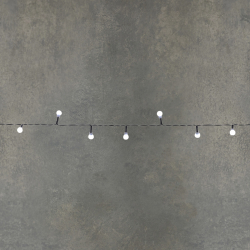 Гирлянда ягодки  холодный свет на темном проводе 48 LED Luca Lighting