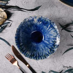 Салатник 925 мл d 19,5/6 см h9 см Dark Purple Northern Blue Flower Frutti di Mare P.L. [1]