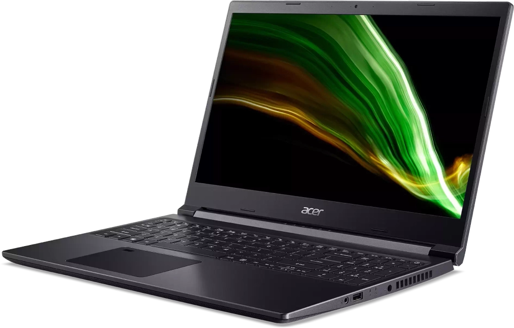 Ноутбук Acer Aspire 7 A715-42G-R76W FHD 1920x1080 IPS 144Hz/ Ryzen 7 5700U/16Гб/512 SSD/RTX3050/DOS/Black (NH.QE5ER.001)