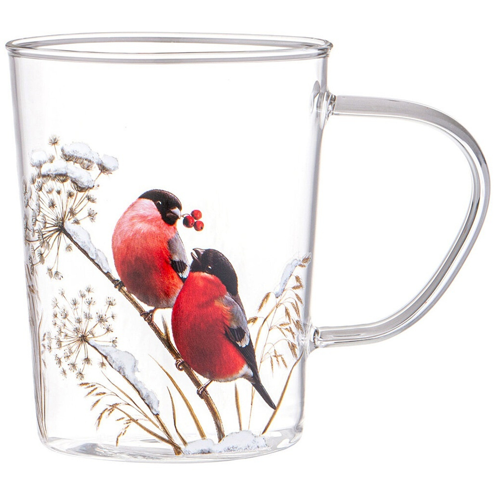 Кружка 460мл Снегири