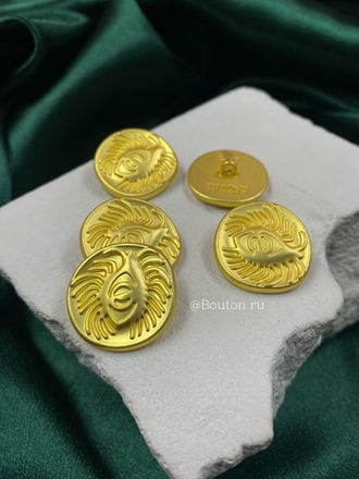 Пуговицы матовое золото "Глаза" Скиапар.