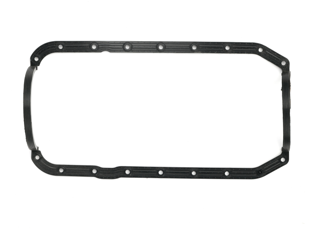 Прокладка поддона маслянного картера УМЗ 417,421,4216 а/м ГАЗель, УАЗ (цельная, армированная РА, резина МБС) чёрная (ПтРТИ г. Балаково)