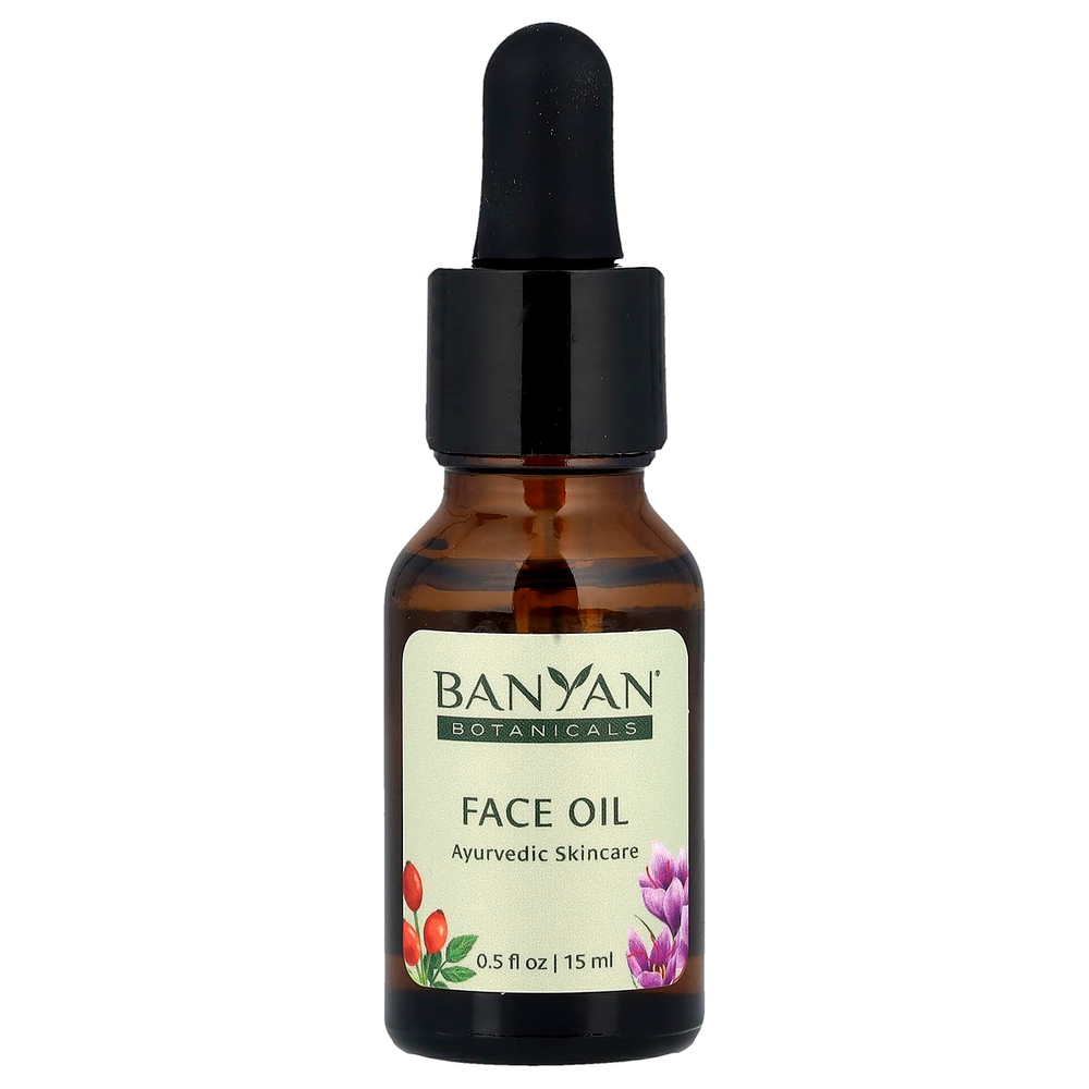 Banyan Botanicals, Face Oil, аюрведический уход за кожей, для всех типов кожи, 15 мл (0,5 жидк. Унции)