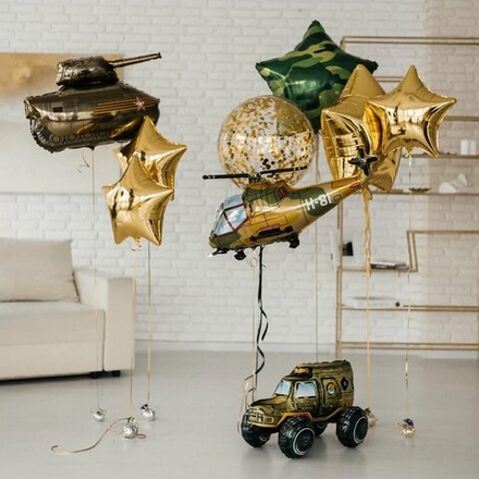 Композиция из воздушных шаров №4 "Защитник"