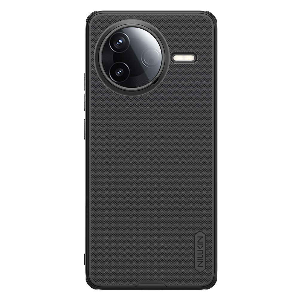 Усиленный чехол черного цвета от Nillkin для Xiaomi Poco F7 Pro и Redmi K80, серия Super Frosted Shield Pro