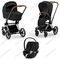 Детская коляска Cybex Priam IV 3 в 1 Sepia Black шасси Chrome