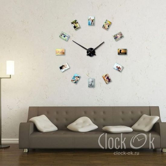 Настенные 3D часы Фотоколлаж