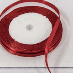 Лента Атласная 0,6см х 28м Сатин (Бордовый)