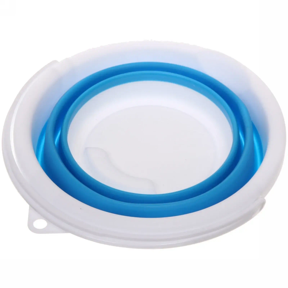 Ведро складное круглое 5л 25х20см синее